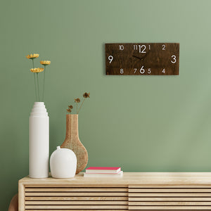 Big Wall Clock, Wood Rectangular Wall Clock