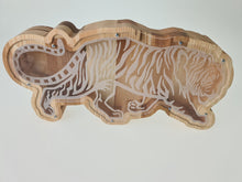 Load image into Gallery viewer, Wooden Piggy Bank Tiger (M, Engraving)