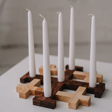 Load image into Gallery viewer, Candle holder - wooden candle stand