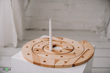 Load image into Gallery viewer, Candle holder - wooden candle stand