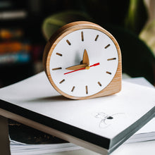 Load image into Gallery viewer, Wooden Clock - Wooden  Desk Clock
