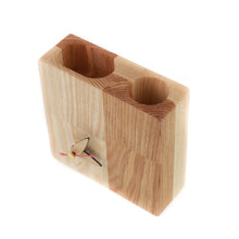 Load image into Gallery viewer, Wooden Desk Organizer - Wooden Desk Organizer With Clock