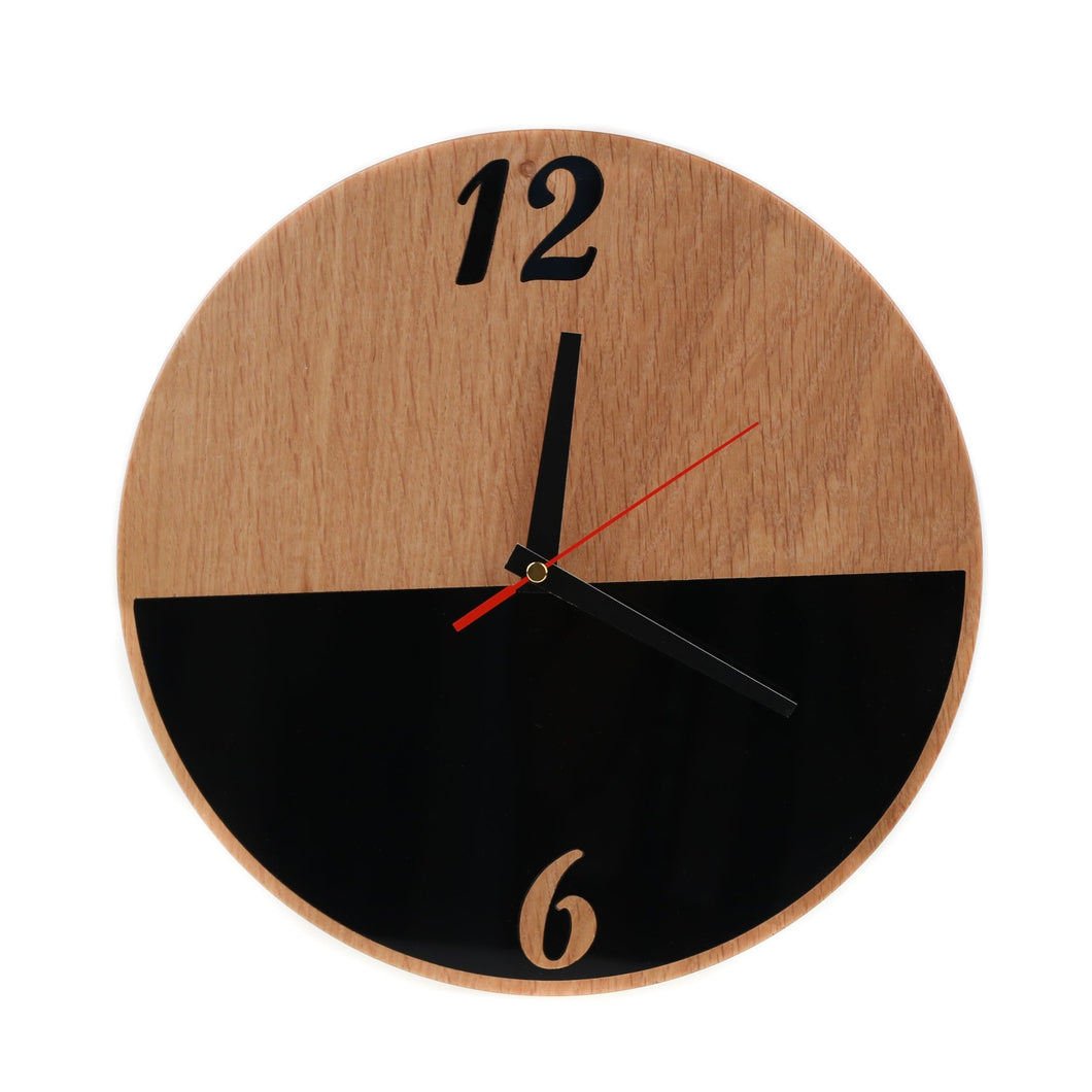 Wall Clock - Wood And Acrylic Glass Wall Clock