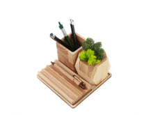 Load image into Gallery viewer, Wooden Desk Organizer - Desk Accessories