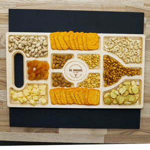 Snacks Tray Board - Wooden Food Tray