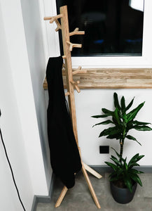 Standing Hanger - Standing Wood Clothes Hanger