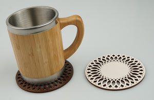 Wooden Mug Coaster "Unique"