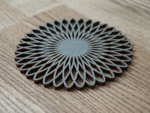 Load image into Gallery viewer, Wooden Mug Coaster &quot;Flower&quot;