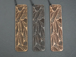 Wooden Bookmark "Leaves"