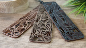 Wooden Bookmark "Leaves"