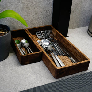 Cutlery Box - Wooden Kitchen Tools Box
