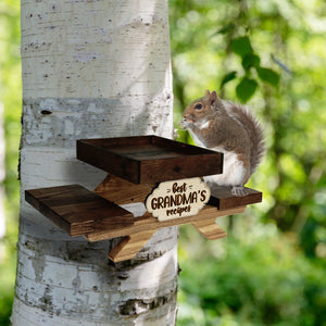 Squirrel / Bird Feeder "Picnic" (Personalization)