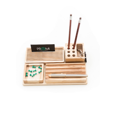 Wooden Desk Organizer - Desk Organizer