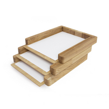 Load image into Gallery viewer, Paper Organizer Tray - 3 Trays Paper Desk Organizer