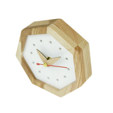 Load image into Gallery viewer, Wooden Clock, Wood Desk Clock