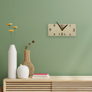 Wall Clock, Light Wooden Clock