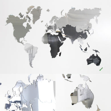 Wall world map - Acrylic glass wall world map