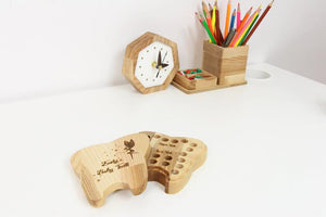 Tooth Box - Wooden Baby Tooth Box For Kids