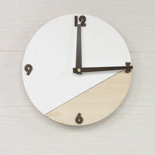 Load image into Gallery viewer, Wood And Acrylic Glass Wall Clock