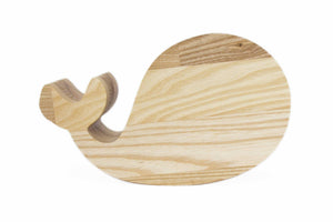 Wooden Piggy Bank Whale (M, Double, Engraving)