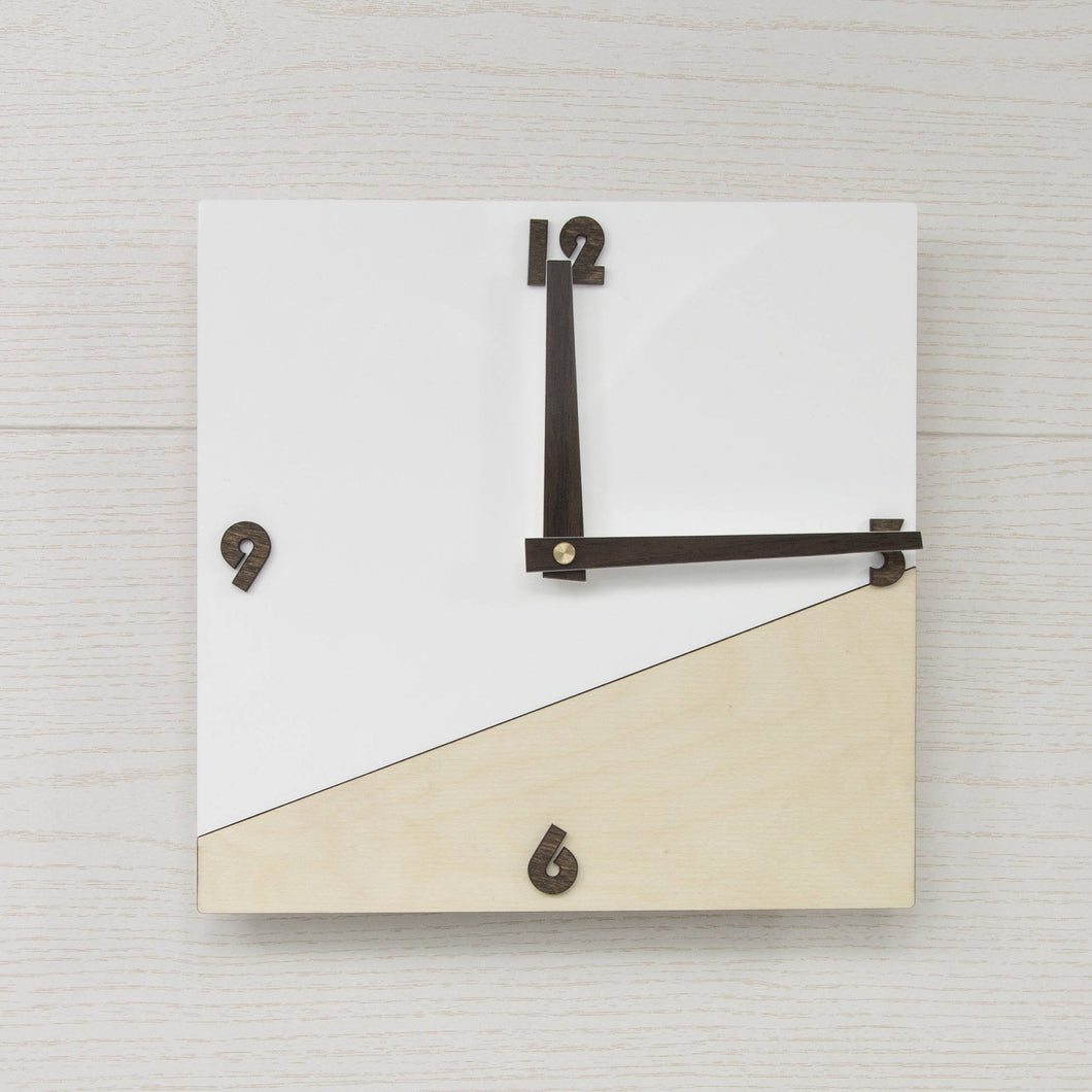 Wood Wall Clock - Wooden Wall Clock With Acrylic Glass