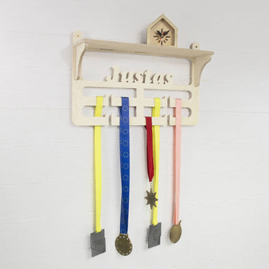 Medal hanger - wooden wall medal hanger