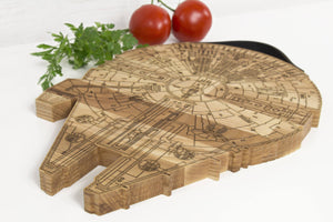 Millennium Falcon Cutting Board - Wood Chopping board