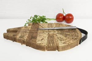 Millennium Falcon Cutting Board - Wood Chopping board