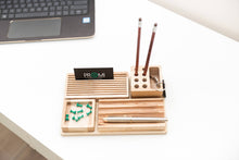 Load image into Gallery viewer, Wooden Desk Organizer - Desk Organizer