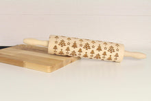 Load image into Gallery viewer, Rolling Pin - wooden rolling pin ( Christmas trees )