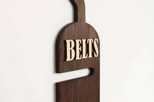 Belt Holder - Wooden belt holder