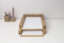 Load image into Gallery viewer, Paper Tray - Set Of 2 Wooden Paper Trays