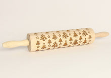 Load image into Gallery viewer, Rolling Pin - wooden rolling pin ( Christmas trees )