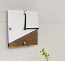 Load image into Gallery viewer, Wooden Clock - Wood And Acrylic Glass Wall Clock