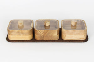 Spice Jars - Wooden spice boxes