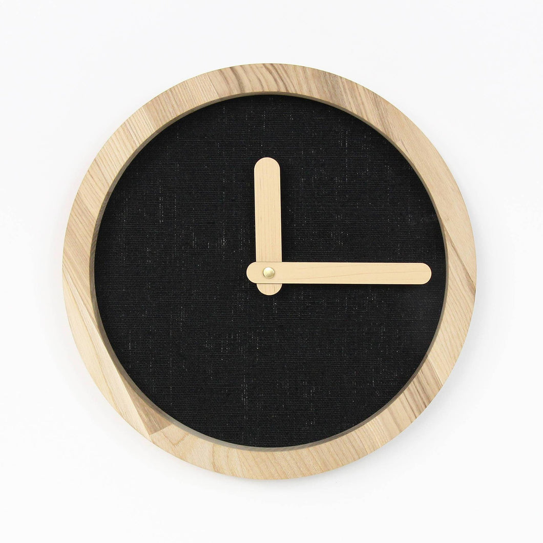 Wooden Clock -Black Wood Wall Clock