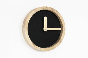 Wooden Clock -Black Wood Wall Clock