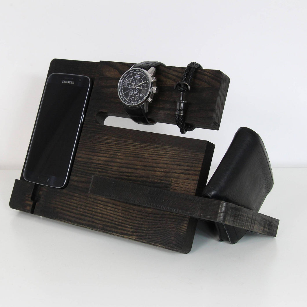 Wood Docking Station - Desk Accessories