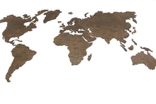 Load image into Gallery viewer, Wooden World Map - Wood Wall World Map Brown