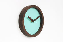 Load image into Gallery viewer, Wooden Clock - Mint Green wood Wall Clock