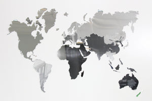 Wall world map - Acrylic glass wall world map