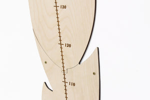 Meter wall -wooden wall ruler