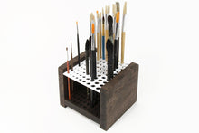 Load image into Gallery viewer, Paintbrush Holder - wooden paintbrush holder