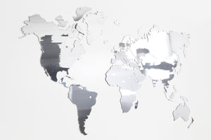 Wall world map - Acrylic glass wall world map