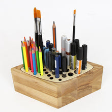 Load image into Gallery viewer, Wood Desk Organizer - Pen Box