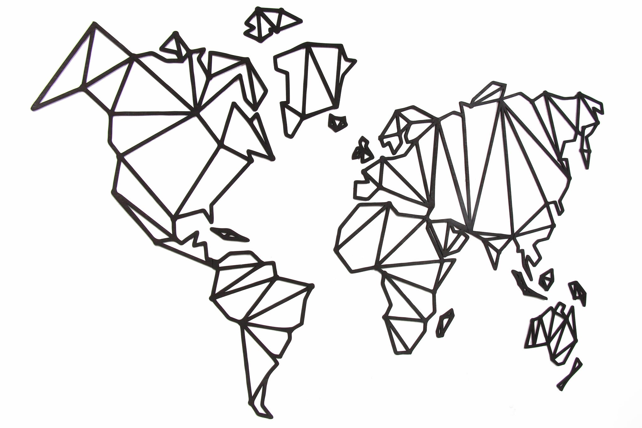wooden world map pattern
