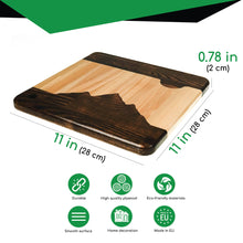 Load image into Gallery viewer, Mountains Cutting Board Medium, Wooden Chopping Board Mountain