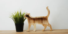 Load image into Gallery viewer, Wooden Piggy Bank Cat (M, Engraving)