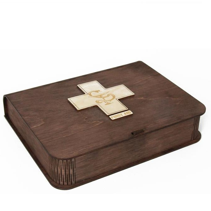 Wooden Box - Medicine Box With Sections