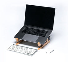 Load image into Gallery viewer, Laptop riser wooden laptop stand keyboard birch plywood promidesign